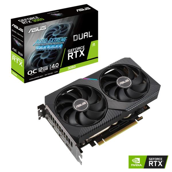 ASUS Dual GeForce RTX 3060 Gaming Grafikkarte 12GB GDDR6 HDMI/DP NVIDIA